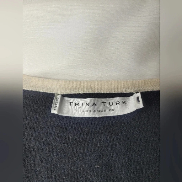 Trina Turk Balloon Sleeve Silk Cashmere Wool Blend Dress sz S - Picture 3 of 10